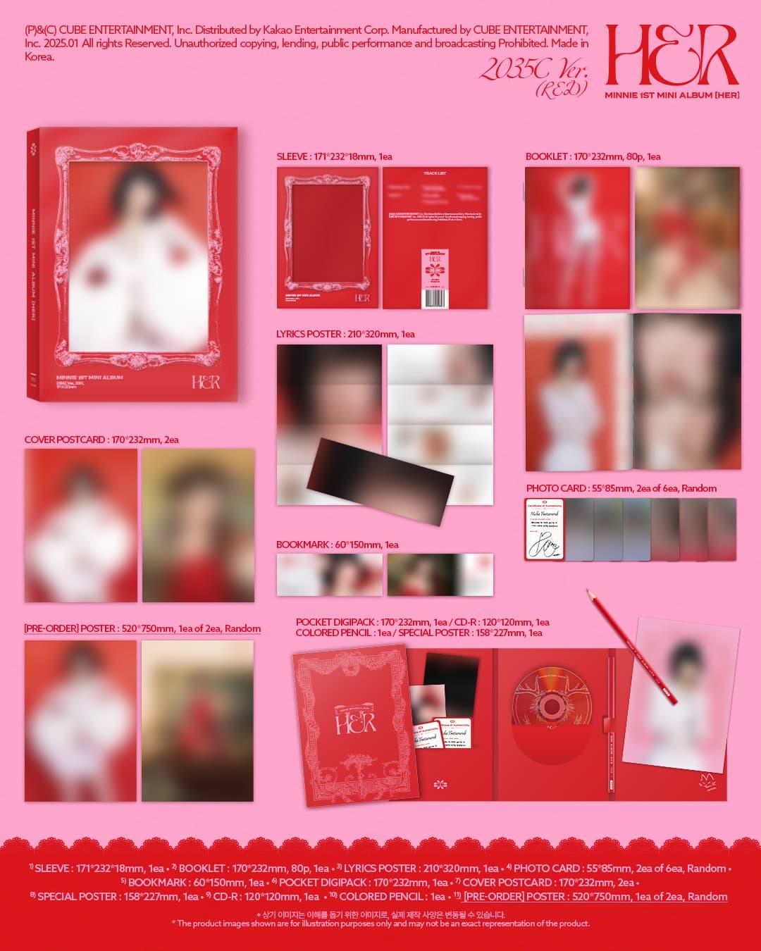 [GO팅커벨]민니(MINNIE) 1st Mini Album [𝑯𝑬𝑹]